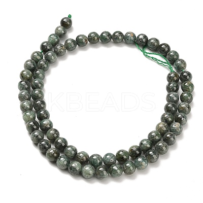 Natural Green Kyanite Beads Strands G-H335-B02-6mm-AB-1