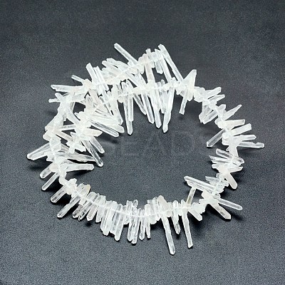 Natural Quartz Crystal Beads Strands G-P368-11-1