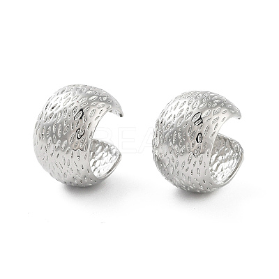 Brass Thick Cuff Earrings EJEW-Q811-39P-1