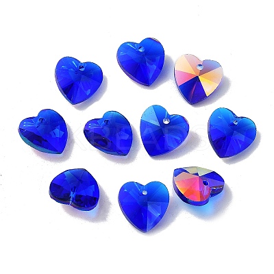 Electroplate Glass Charms GGLA-Z002-02P-1