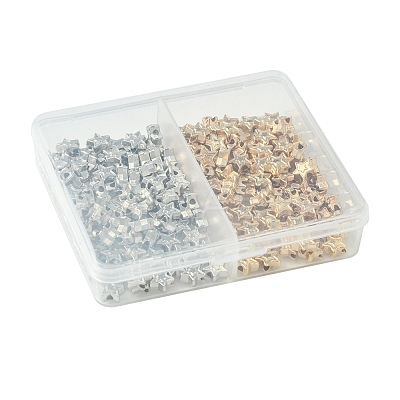 250Pcs 2 Colors CCB Plastic Beads CCB-FS0001-10-1