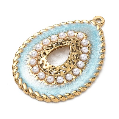 304 Stainless Steel Enamel Pendants STAS-Z200-02G-01-1