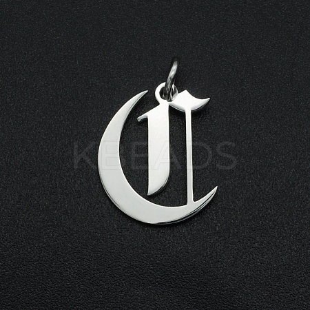 Non-Tarnish 304 Stainless Steel Pendants STAS-R111-JA565-C-1
