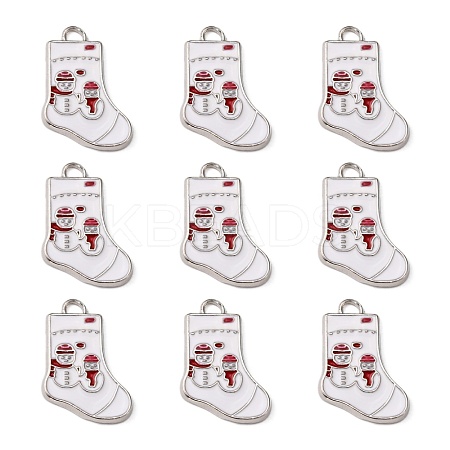 Alloy Enamel Pendants ENAM-P030-2-1