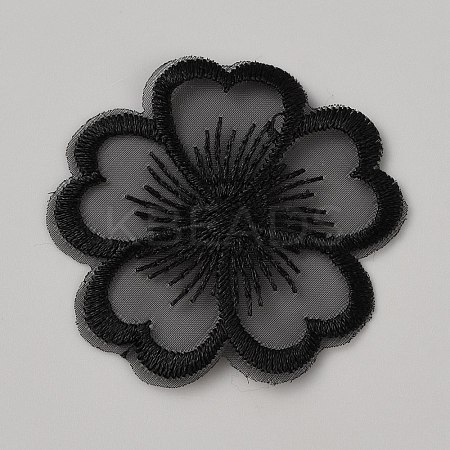 Organza Embroidery Sew on Appliques PATC-WH0008-61F-1