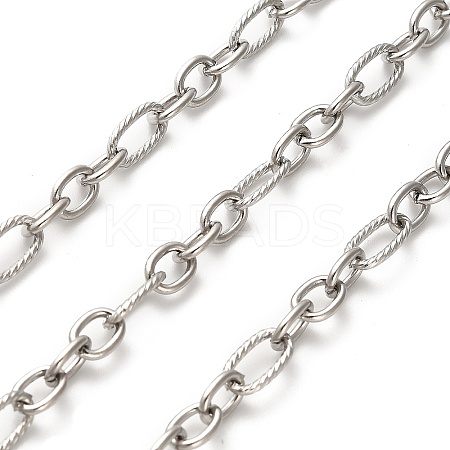 304 Stainless Steel Figaro Chains CHS-A016-19P-A-1