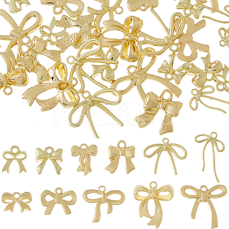 44Pcs 11 Style Rack Plating Alloy Pendants FIND-HS0001-78-1