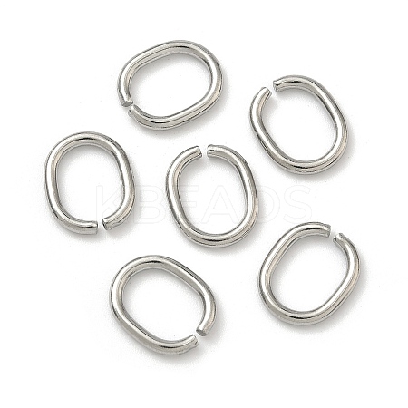Tarnish Resistant 201 Stainless Steel Open Jump Rings STAS-M008-01-1