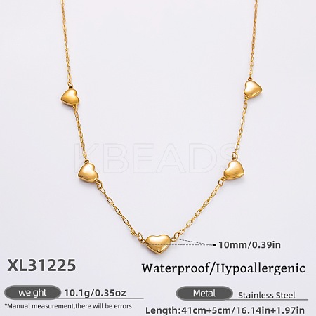 316L Surgical Stainless Steel Link Chain Necklaces for Women FS-WGE9B28-01-1