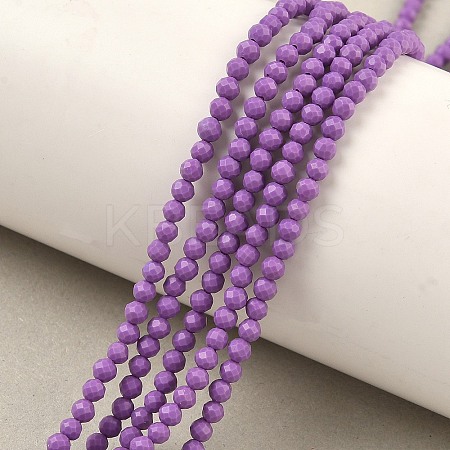 Synthetic Lepidolite/Purple Mica Beads Strands LS-G-G823-16-3mm-01-1