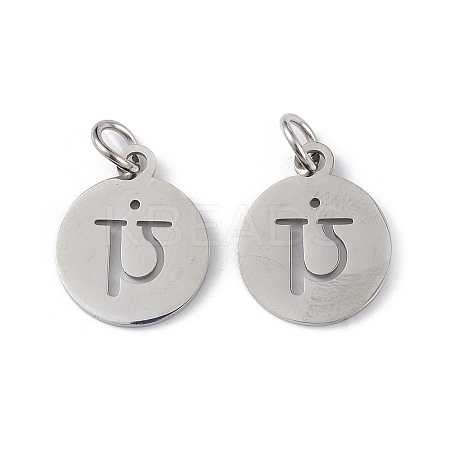 Non-Tarnish 304 Stainless Steel Charms STAS-Q201-T452P-1