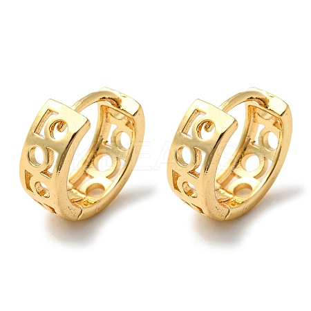 Brass Hollow Hoop Earrings LS-EJEW-M236-01B-G-1