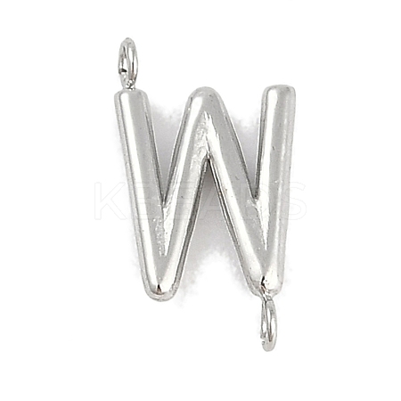 304 Stainless Steel Letter Connector Charms LS-STAS-M108-01P-23-1