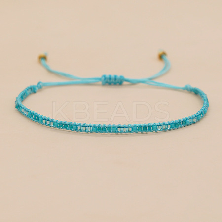 Bohemian Braided Adjustable Glass Seed Beaded Bracelets LS-EX8332-6-1