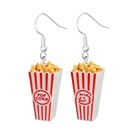 Acrylic Food Model Dangle Earrings PW-WG51A76-08-1