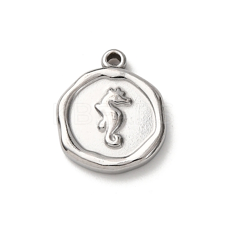 304 Stainless Steel Pendants STAS-I348-02P-03-1