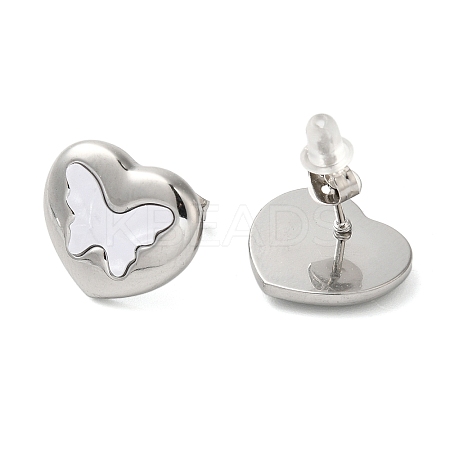 Non-Tarnish 304 Stainless Steel Stud Earrings LS-EJEW-U001-05P-01-1