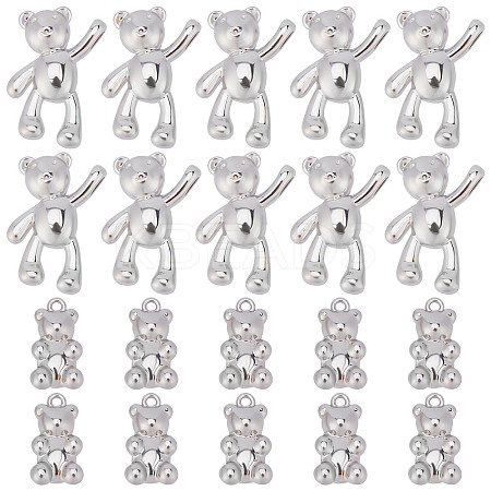 48Pcs 2 Styles Alloy Pendants FIND-SC0003-83-1