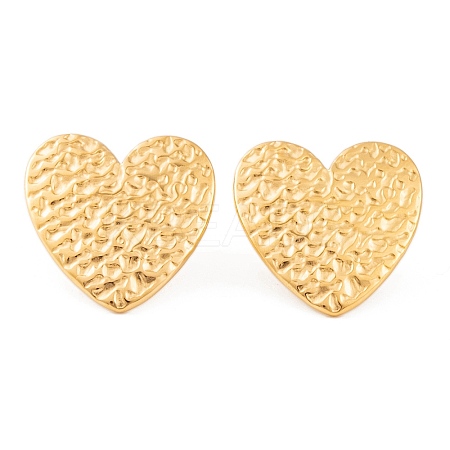 Ion Plating(IP) 304 Stainless Steel Stud Earrings for Women EJEW-L272-029G-02-1