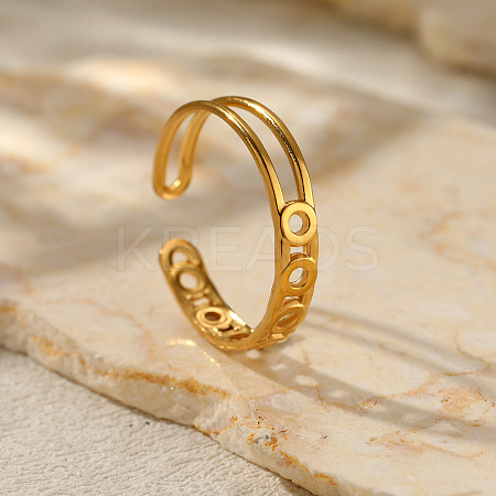 Ring 201 Stainless Steel Cuff Rings for Women FS-WG26F46-03-1