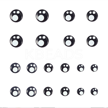 Resin Craft Doll Eyes DIY-WH0126-01-WH-1