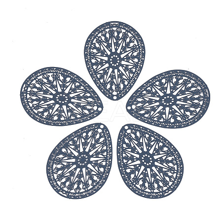430 Stainless Steel Filigree Pendants LS-X-STAS-S108-16A-1