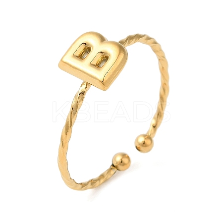 304 Stainless Steel Open Cuff Rings RJEW-K261-02G-B-1