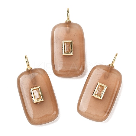 Dyed Natural White Jade Pendants G-H328-03G-A07-1
