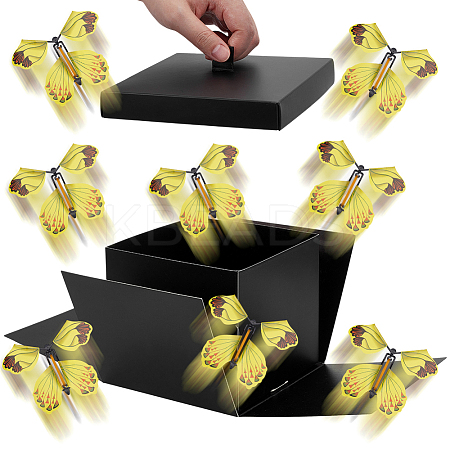 DIY Butterfly Flying Surprise Gift Paper Storage Boxes CON-WH0110-54A-1
