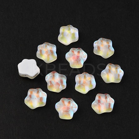 Paw Print Resin Cabochons MRMJ-WH0012-35E-1