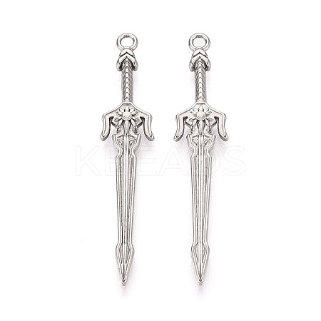 304 Stainless Steel Pendants X-STAS-N114-61P-1