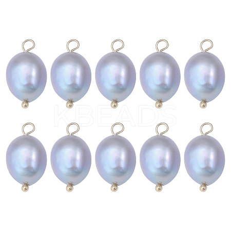 10Pcs Natural Freshwater Pearl Pendants FIND-CA0009-02B-1