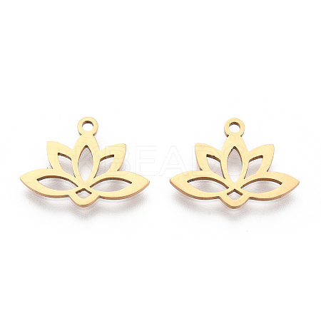 201 Stainless Steel Pendants STAS-N090-JA698-G-1