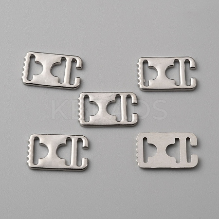 Zinc Alloy Ribbon Crimp Ends LS-DIY-WH0430-053P-1
