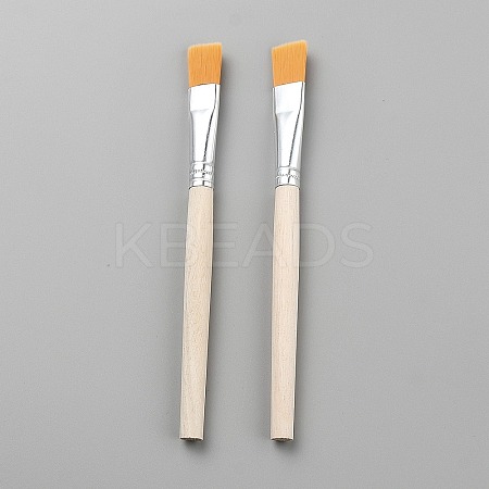 Nylon Paint Brushes with Wood Handle AJEW-WH20048-51-1
