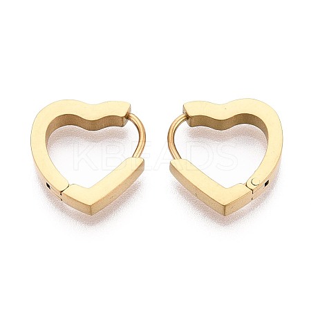 304 Stainless Steel Hoop Earrings STAS-T074-44G-1
