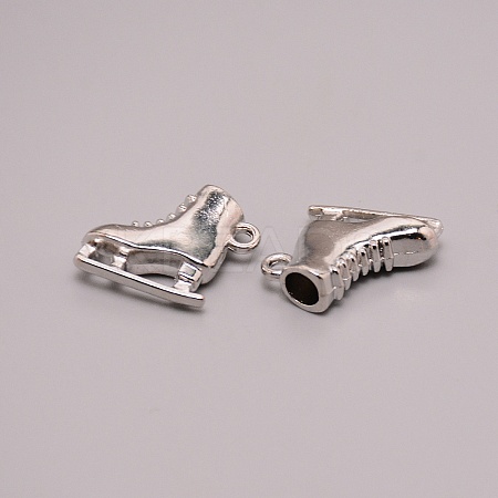 Skating Shoes Alloy Pendants PALLOY-WH0001-21E-1