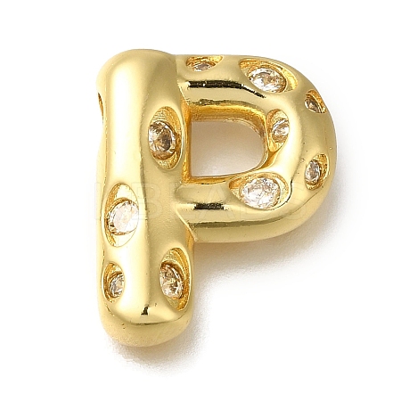 Brass with Cubic Zirconia Pendants KK-Q818-03P-G-1