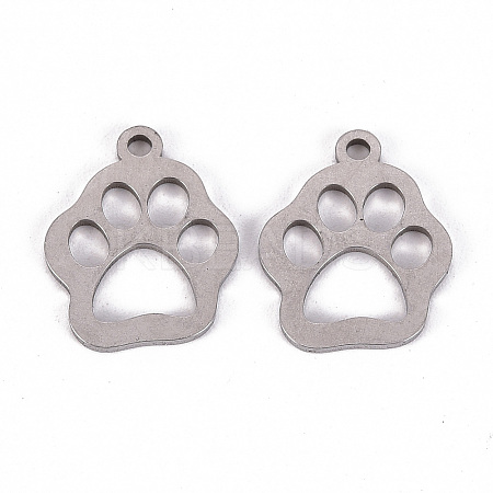 Tarnish Resistant 201 Stainless Steel Pet Pendants STAS-Q238-005-1