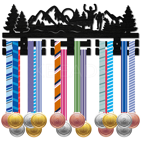 Fashion Wood Medal Hanger Holder ODIS-WH0041-160-1