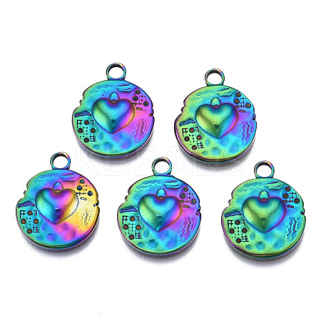 Ion Plating(IP) 304 Stainless Steel Pendants STAS-S119-125-1