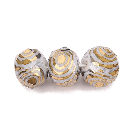 Electroplate Glass Beads EGLA-N026-01A-B02-1