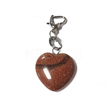 Synthetic Goldstone Pendant Decorations PALLOY-PH01402-12-1