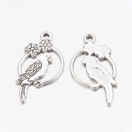 Alloy Tropical Parrot Pendants LS-EA10187Y-AS-1