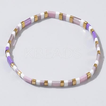 Bohemian Style Glass Seed Beaded Stretch Bracelets for Women Men ZJ1483-5-1