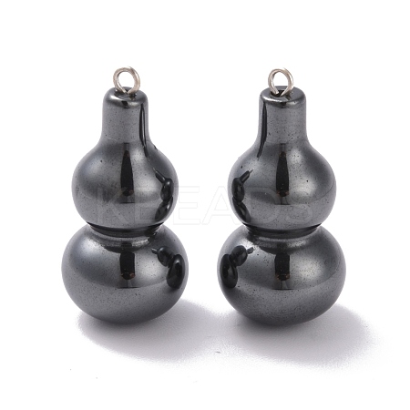 Non-magnetic Synthetic Hematite Pendants G-G856-10P-1