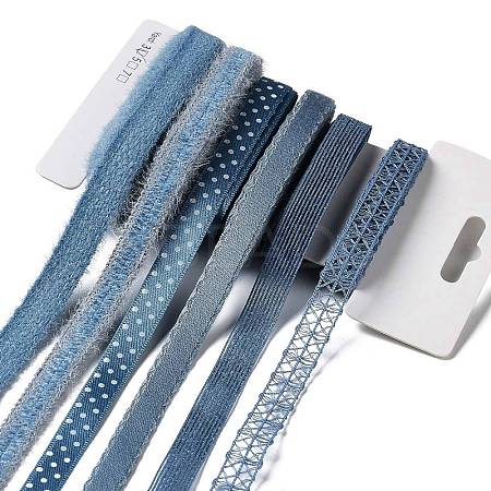 18 Yards 6 Styles Polyester Ribbon SRIB-C001-F01-1