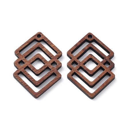 Walnut Wood Laser Cut Pendants X-WOOD-Q051-01D-1