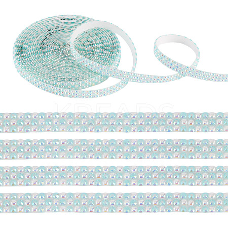 3 Yards Resin Self Adhesive Sewing Trim Hotfix Rhinestone Tape DIY-TA0013-15F-1