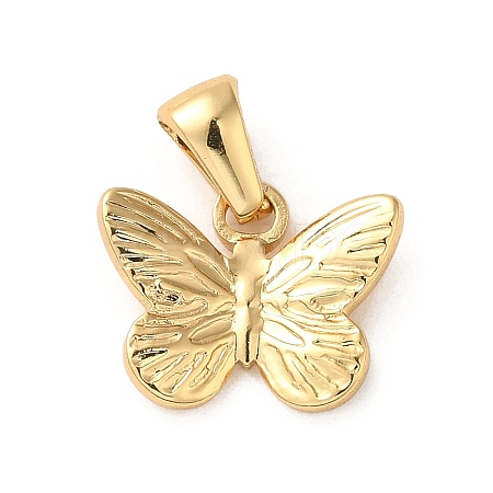 304 Stainless Steel Butterfly Charms LS-STAS-L272-007G-1